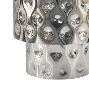 Mesa de Centro Moderna de Metal para Interiores, Diseño Contemporáneo, Mueble Decorativo para Sala de Estar, Superficie con Patrón Geométrico - Product Image 4