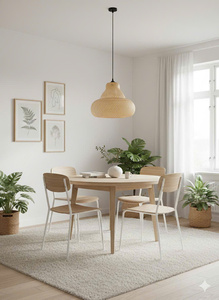 Premium Bamboo Pendant <b>Light</b> Sustainable Handcrafted Style for Hotel Restaurant and Home Lighting Applications - Product Image 3