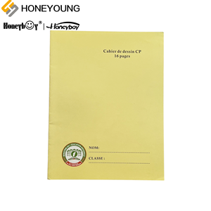 Carnet de dessin à couverture <span class=keywords><strong>jaune</strong></span> pour cahier de sublimation vierge pour étudiants CP - Product Image 2