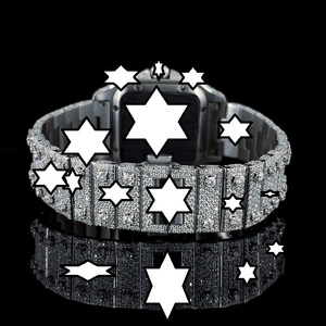 นาฬิกา NYC DIAMOND EMPIRE รุ่นหรูหรา ระบบอัตโนมัติ เครื่องจักรกลจากญี่ปุ่น ตัวเรือนสแตนเลสทรงเหลี่ยม หน้าปัด 41 มม. ประดับด้วยโมอิสซาไนต์ - Product Image 4