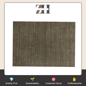 Alfombra Rectangular Tejida a Mano de Viscosa Beige con Patrón Trace, Alfombra Decorativa Suave de Primera Calidad - Product Image 6