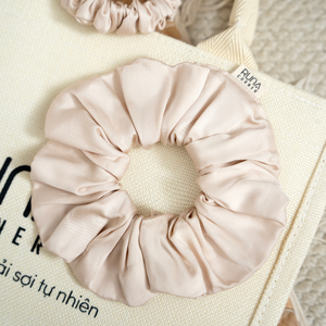Élastique à cheveux en bambou biologique 300TC de qualité supérieure, vente en gros, chouchous en tissu 100% bambou 13CM, style décontracté chic - Product Image 6