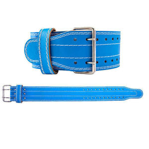 Cinturón de levantamiento de pesas de cuero vacuno transpirable y ajustable de alta calidad para soporte lumbar en gimnasio y powerlifting, venta al por mayor personalizada - Product Image 5