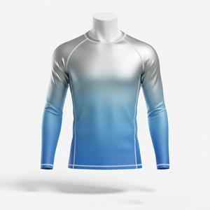 Camiseta de Compresión Unisex de Manga Larga para Yoga y Fitness, Personalizable por Sublimación, para Entrenamiento en Gimnasio, BJJ, MMA, Jiu Jitsu y Grappling - Product Image 1