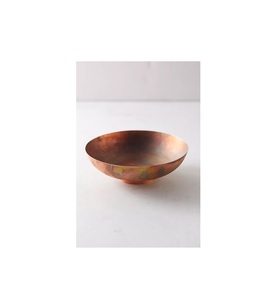 Cuenco Decorativo de Cobre Martillado para Servir, Vajilla Metálica para Cocina, Comedor, Restaurante, Catering, Decoración del Hogar, Exhibición de Alimentos - Product Image 5