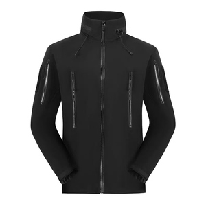 Chaqueta Impermeable y Transpirable con Capucha, Cierre de Cremallera, Diseño a Rayas, Holgada, para Otoño - Product Image 2