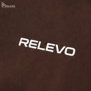 Sudadera con Capucha Oversize de Forro Polar Grueso para Hombre, Hombros Caídos, Marrón Oscuro, con Logotipo Personalizado, Venta al por Mayor - Product Image 4
