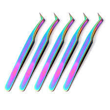 Pince à épiler en acier inoxydable, pointe inclinée de précision, outil professionnel pour l'épilation et le soin des sourcils - Product Image 4