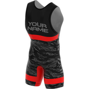 Combinaison de lutte pour hommes adultes, 100% polyester, impression personnalisée, séchage rapide, respirante, taille plus, tissu 220 grammes - Product Image 4