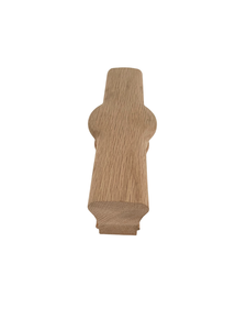 Solid Wood <b>Handrail</b> <b>End</b> <b>Cap</b> Transitional Design Flooring Mounted Stair Railings - Product Image 2