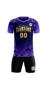 ชุดกีฬาฟุตบอลกางเกงขาสั้นและเสื้อเชิ้ตสำหรับผู้ชายชุดนักกีฬานักกีฬาเสื้อฟุตบอลมียี่ห้อ - Product Image 2