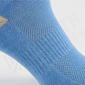 Light Blue Crew <b>Socks</b> Breathable Polyester Spandex <b>Running</b> Athletic Solid Color Adult Summer Sport <b>Socks</b> - Product Image 5