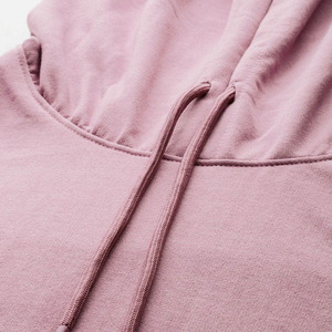 Sudadera con capucha extragrande para hombre, rosa lavado, con gráfico en la manga, de algodón grueso, estilo streetwear - Product Image 6