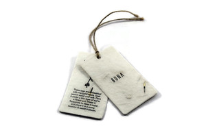<b>Handmade</b> <b>Paper</b> Labels with Twine for Packaging <b>Paper</b> Gift Tags Rectangular Shape with Twine Customized Printed with Logo Tags - Product Image 2