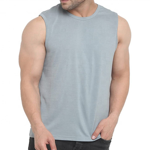 เสื้อกล้ามออกกำลังกายผู้ชาย คอตตอน รุ่นใหม่ล่าสุด ปรับแต่งโลโก้ได้ - Product Image 4