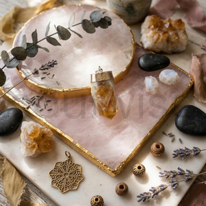 Pendentif en Citrine Brute - Bijoux Religieux Hindous pour les Occasions d'Anniversaire - Product Image 4