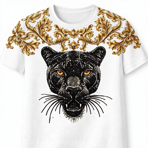 Camiseta Blanca Oversize para Hombre, Estilo Veraniego, Transpirable, de Secado Rápido, Ecológica, con Pedrería, Estilo Urbano, Corte Regular, Logotipo Personalizado - Product Image 1