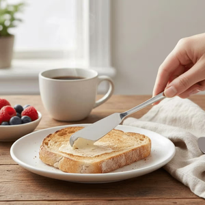 Couteau à dessert en acier inoxydable, Spatule à beurre, Couteau à crème, Couteau à beurre de cuisine en acier inoxydable - Product Image 5