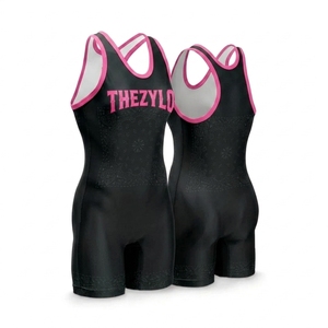 Haut de sport de lutte pour femmes |   Maillot sans manches respirant à séchage rapide |   Vêtements d'entraînement et de compétition de lutte personnalisés OEM - Product Image 1