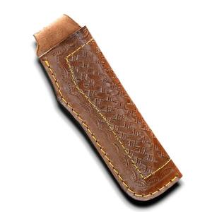 Étui à couteau en cuir épais cousu main de haute qualité, directement de l'usine, avec logo personnalisé, en cuir de vachette véritable, pour lame fixe de chasse, faible MOQ - Product Image 1