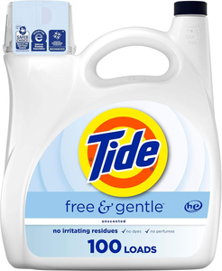 Detergente Líquido para Ropa Tide Free & Gentle, 100 Lavados, 132 fl oz, Detergente para Ropa Tide, Detergente para Ropa Limpia - Product Image 6