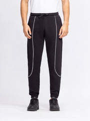 Ensemble de sweat-shirts à capuche noirs pour hommes, couleur unie, tissu en molleton français respirant, vêtements décontractés pour l'automne - Product Image 5