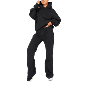 Ensemble de survêtement unisexe en polyester coupe-vent délavé à l'acide, design uni, pour le sport et l'entraînement, comprenant un sweat à capuche et un pantalon de jogging, vente en gros - Product Image 1