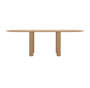 Solid Wood Modern Dining Set, Minimalist Rectangular Wooden Furniture, Contemporary Natural Wood Table and Chairs for Home - Product Image 6