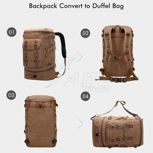 Durable High Quality <b>Water</b> Resistant Zipper Fabric Spacious Design Convertible Backpack Duffel Sports Suitable for Gym Training - Product Image 3