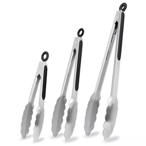 Professional Food <b>Tongs</b> With Comfortable Handle For Grilling Roasting Baking Frying And <b>Serving</b> Fresh Meals - Product Image 6