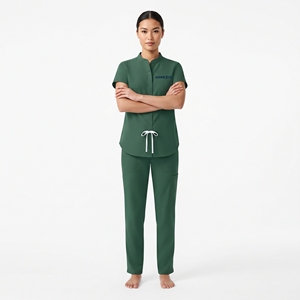 Tenue médicale pour femmes, ensemble infirmier deux pièces, vêtements de travail pour hôpital, haut et pantalon d'infirmière - Product Image 2