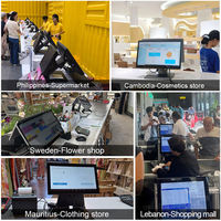 Monitor POS Popular 2026 con Pantalla Táctil Dual o Individual, Sistema Todo en Uno para Punto de Venta con Windows y Android