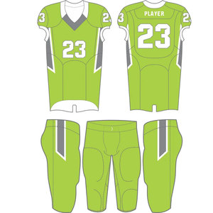 Custom Sublimated American Football Uniform Men's <b>Red</b> Orange Jersey Pants V-Neck Sleeveless Moisture Wicking 100% Polyester - Product Image 6
