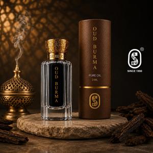 Huile pure d'Oud de Birmanie 3 ml, huile essentielle parfumée, flacon en verre avec bouchon doré pour massage spa et aromathérapie - Product Image 5