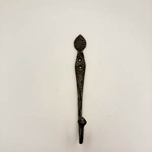 Handmade <b>Metal</b> Wall Hook Rustic Style Hand Forged <b>Coat</b> Towel <b>Hanger</b> Single Hook Mounting Drill Installation - Product Image 2