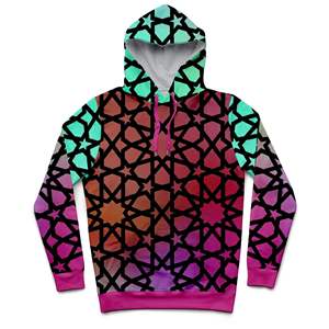 Sweat à capuche tricoté respirant style automne en polyester/coton pour femme - Coupe ample amincissante et écologique avec sublimation - Product Image 6