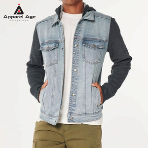 Ropa de moda para uso en exteriores, sudaderas con capucha de mezclilla para hombre, ropa informal, sudaderas con capucha de mezclilla para hombre para uso en invierno en diferentes diseños. - Product Image 2