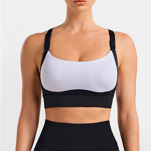 Bra Deportivo Elástico de Primera Calidad, Simple, Transpirable, con Soporte Frontal Alto, Ecológico, para Yoga y Uso Diario - Product Image 1