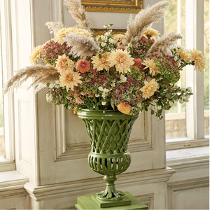 Urne de jardin de luxe en aluminium moulé sous pression, revêtement poudré, résistante aux intempéries, pour plantes, vase, piédestal, intérieur, extérieur, maison, jardin, mariage, hôtel - Product Image 5