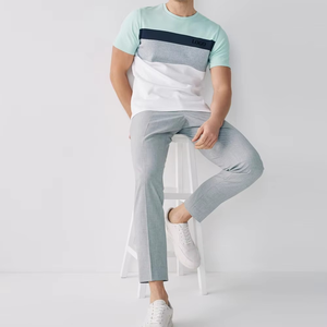 Venta al por mayor de los hombres de tacto suave Regular Fit Camiseta 100% algodón de manga corta hombres camiseta transpirable y cómoda - Product Image 4