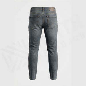Jeans de Mezclilla de Corte Recto y Ajustado para Hombre, Cintura Media, Algodón, Estilo Casual Otoñal - Product Image 2