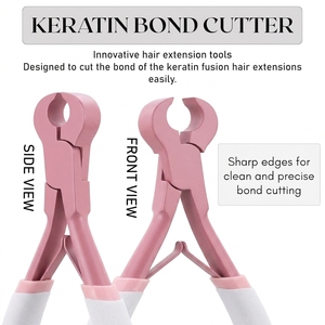 Cortador Profesional de Extensiones de Cabello con Queratina, Alicates de Acero Inoxidable con Dientes Afilados de Precisión para Estilistas de Salón - Product Image 2