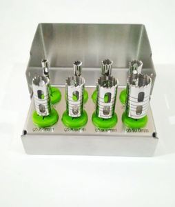 Kit de Fresas Dentales Ergonómicas de Acero Inoxidable de la Mejor Calidad, 8 Piezas, Certificación CE, Mediva Essence Power Grip - Product Image 3