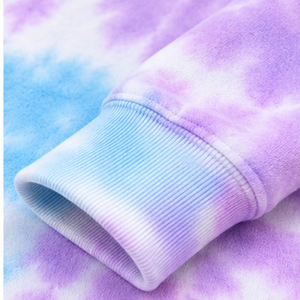 ชุดวอร์ม Tie Dye ทรงหลวม เสื้อฮู้ดและกางเกงจ็อกเกอร์ สไตล์ลำลอง สำหรับการจัดจำหน่ายเสื้อผ้าแฟชั่นในร้านค้าปลีก พร้อมจากโรงงาน - Product Image 6