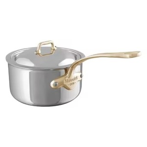 Poêle à frire en acier inoxydable de qualité supérieure, faitout à lait profond avec échelle de volume interne, longue poignée en acier inoxydable, ustensile de cuisson - Product Image 2