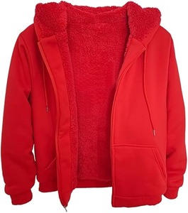 Sweat à capuche zippé pour homme, style urbain, avec doublure intérieure en polaire Sherpa, qualité supérieure, répondant aux exigences des clients, fournisseurs de premier plan - Product Image 2