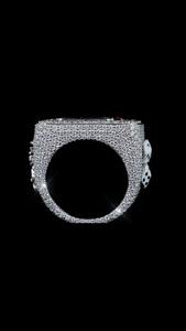 Custom Personalized <b>Name</b> Children's Wedding Hip Hop Diamond Claw Brilliant Cut GRA Certified 925 Sterling Silver Gold Plated - Product Image 6