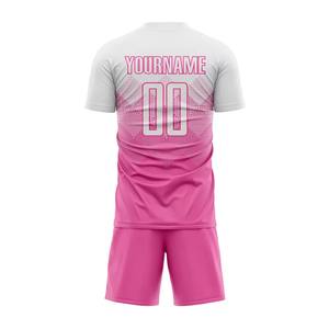 Uniformes de Fútbol de Malla Impresa Listos para Enviar, Conjuntos de Camisetas de Fútbol, Pantalones Cortos Deportivos de Secado Rápido con Color Personalizado para Equipos - Product Image 6