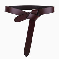 Ceinture décontractée de luxe pour homme en cuir de vachette véritable avec boucle en alliage, idéale pour manteau, pull et accessoires vestimentaires