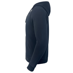 <b>Men's</b> <b>Navy</b> Blue <b>Fleece</b> Zip-Up Hoodie Regular Fit Solid Color Casual Hooded Sweatshirt Autumn Wear - Product Image 3